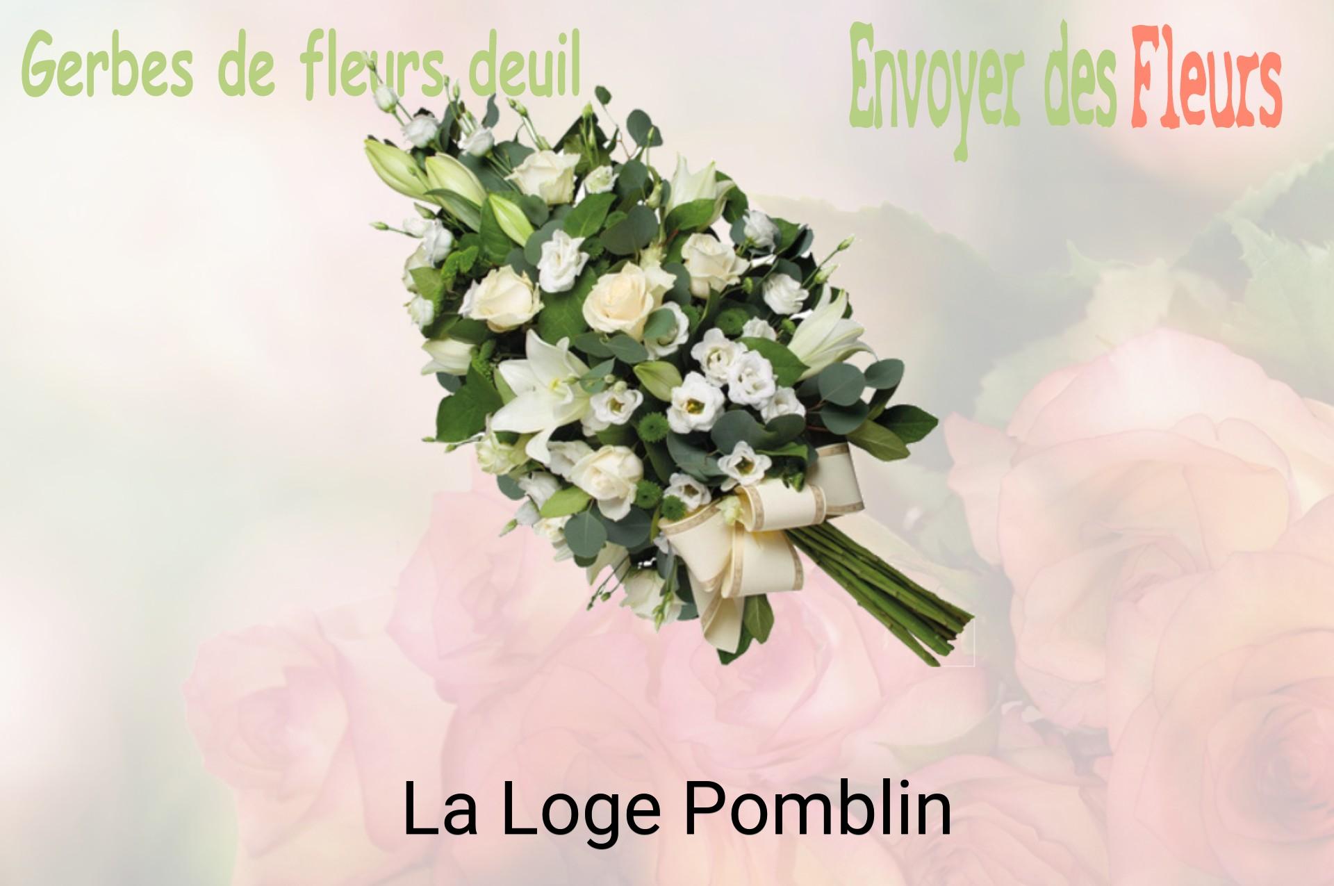 Gerbe de fleurs de deuil livrée à La Loge-Pomblin